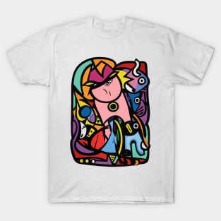 Graffiti Abstract Creatures Composition T-Shirt